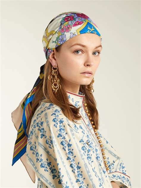 foulard cheveux gucci|More.